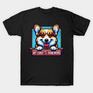 Dog ate my homework, Funny memes T-Shirt